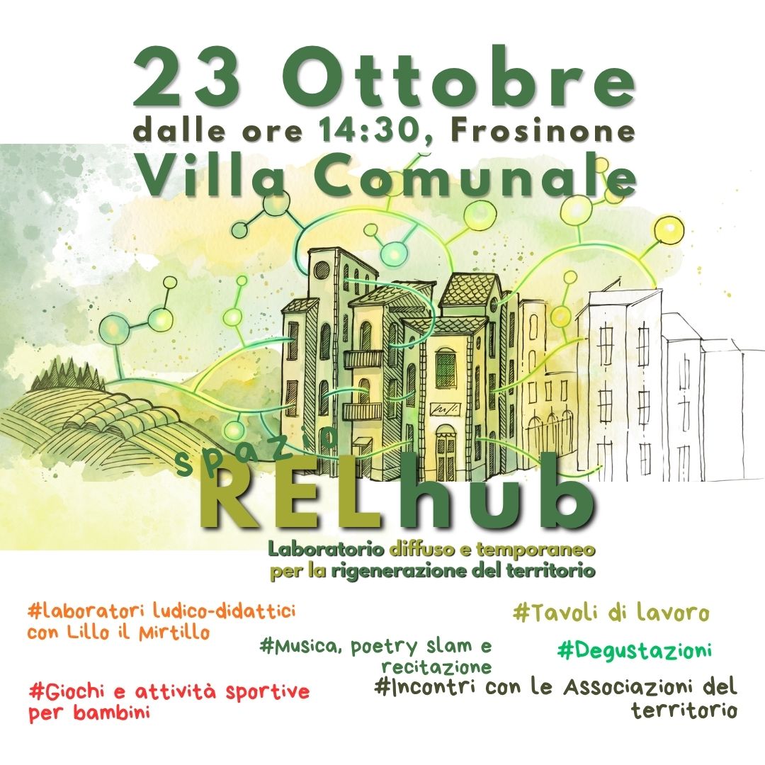Evento Spazio RELhub Villa Comunale di Frosinone 23 ottobre 2026